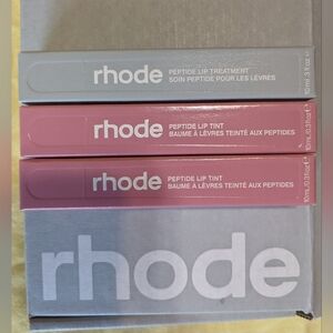 Set of 3 Rhode Peptide Lip Treatments Ribbon & unscented NIB